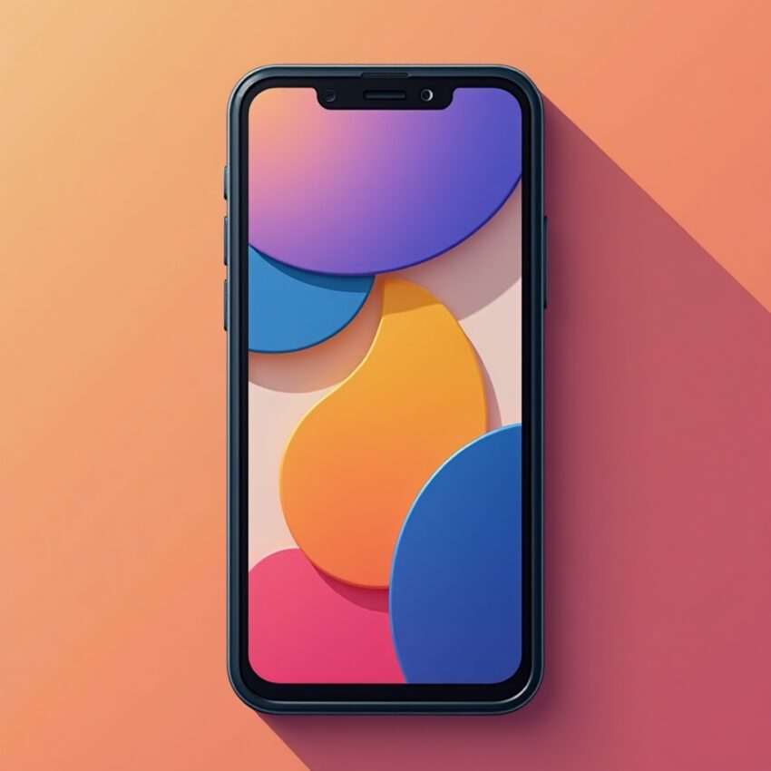 Flux Dev A modern Android smartphone interface showcasing bold 0