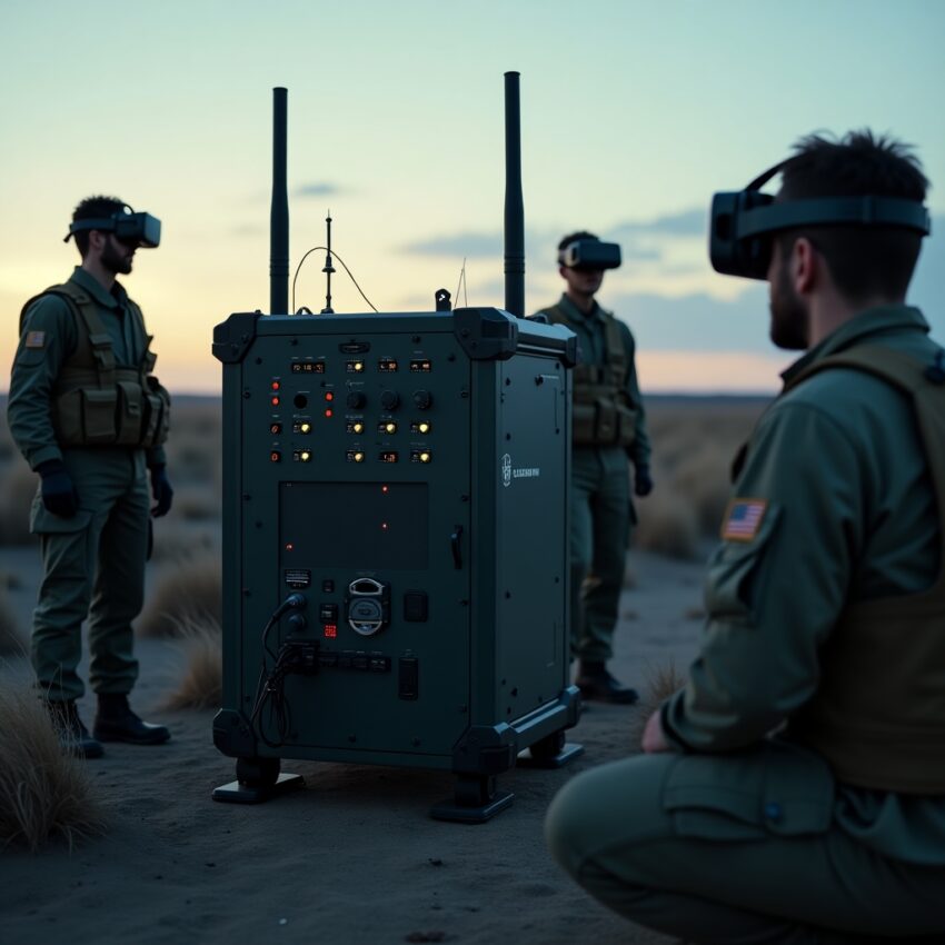 Flux Dev A rugged portable edge computing device set up in a r 0